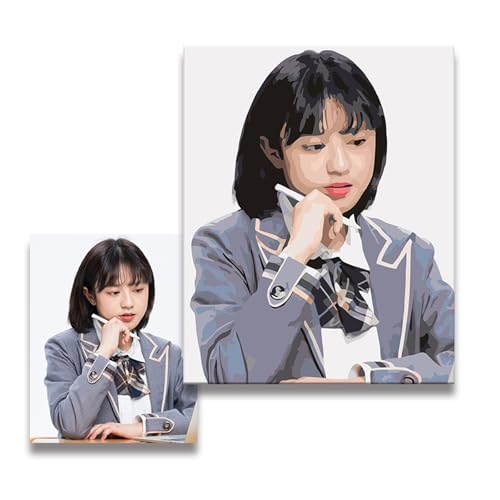 Changtai Personalisiert Malen Nach Zahlen Eigenes Bild für Erwachsene, individuelles Malsets für Haustiere und Porträts Sets, Painting Set mit Zeichnungsfarbe und Pinsel (Rahmenlos 40x50cm) von Changtai