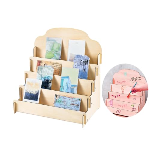 Changyeah 4 Etagen GrußKartenstäNder,Holz Display Ständer,Multifunktionale Display-Staffeleien,Rechteckiger Ohrring Display Kartenständer Schmuck Organizer Halter Für Die Präsentation Changyeah 4 Etagen GrußKartenstäNder,Holz Display Ständer,Multifunktionale Display-Staffeleien,Rechteckiger Ohrring Display Kartenständer Schmuck Organizer Halter Für Die Präsentation von Changyeah