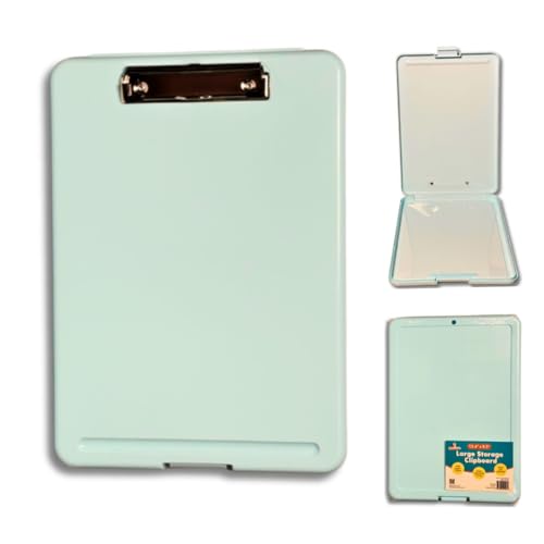 Channie's Großes Aufbewahrungs-Klemmbrett – 34,9 x 24,1 cm, tragbar mit Fach – robuste Schreibfläche für Kinder, Studenten, Lehrer und Heimorganisation Channie's Großes Aufbewahrungs-Klemmbrett – 34,9 x 24,1 cm, tragbar mit Fach – robuste Schreibfläche für Kinder, Studenten, Lehrer und Heimorganisation von Channie's
