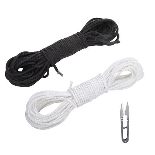 3mm Kordel für Jogginghose, 10M Gummischnur Kordel Schwarz+weiß, Paracord 3mm, Outdoor Seil, Kletterseil, Reepschnur, Gummiband Schwarz, Gummischnur, Kordel für Hoodie, Outdoor-Aktivitäten 3mm Kordel für Jogginghose, 10M Gummischnur Kordel Schwarz+weiß, Paracord 3mm, Outdoor Seil, Kletterseil, Reepschnur, Gummiband Schwarz, Gummischnur, Kordel für Hoodie, Outdoor-Aktivitäten von ChanraingYee