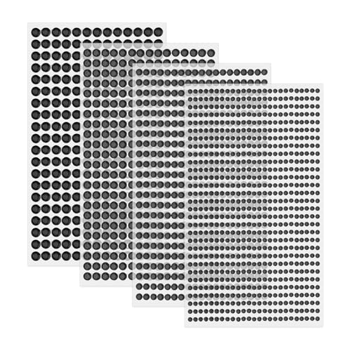 Glitzersteine Selbstklebend Pack Of 1900 3/4/5/6 mm Rhinestones Selbstklebende Strasssteine Selbstklebend Glitzersteine für Textilien Selbstklebende Glitzersteine zum Basteln Glitzersteine (Schwarz) von ChanraingYee