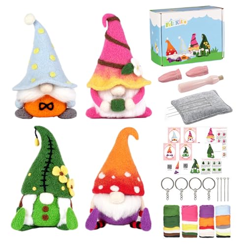 Chansunokku Nadelfilz Set Weihnachten Weihnachtswichtel Filzwolle Basteln Nadelfilz Starter Kit, DIY Filz Bastelset Märchenwolle Filzen Werkzeuge Anfänger Chansunokku Nadelfilz Set Weihnachten Weihnachtswichtel Filzwolle Basteln Nadelfilz Starter Kit, DIY Filz Bastelset Märchenwolle Filzen Werkzeuge Anfänger von Chansunokku