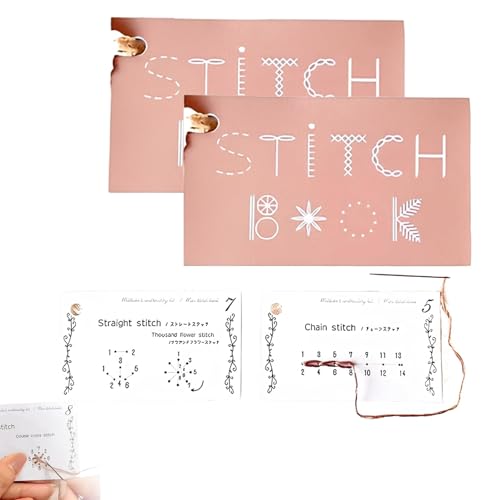 Kreatives Mini Nähbuch Für Anfänger, DIY Mini Sewing Book Mit Kreativen Nähkarten, Lernen Sie Eine Vielzahl Von Nähtechniken, Verbessern Sie Ihre Nähfertigkeiten Für Stick Und Nähbegeisterte (2 Stück) Kreatives Mini Nähbuch Für Anfänger, DIY Mini Sewing Book Mit Kreativen Nähkarten, Lernen Sie Eine Vielzahl Von Nähtechniken, Verbessern Sie Ihre Nähfertigkeiten Für Stick Und Nähbegeisterte (2 Stück) von Chansunokku
