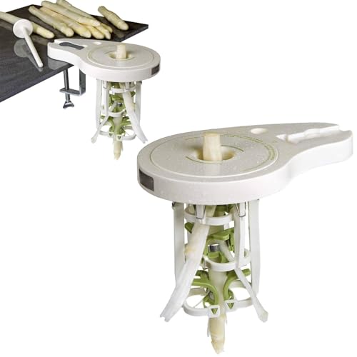 Spargelschäler Sparschäler mit 6 Präzisionsklingen, Schraubzwinge & Stößel, Manuelleler Spargel Schäler Gemüseschäler, Spargelschälmaschine Spargelschäler Spargelschäler Sparschäler mit 6 Präzisionsklingen, Schraubzwinge & Stößel, Manuelleler Spargel Schäler Gemüseschäler, Spargelschälmaschine Spargelschäler von Chansunokku