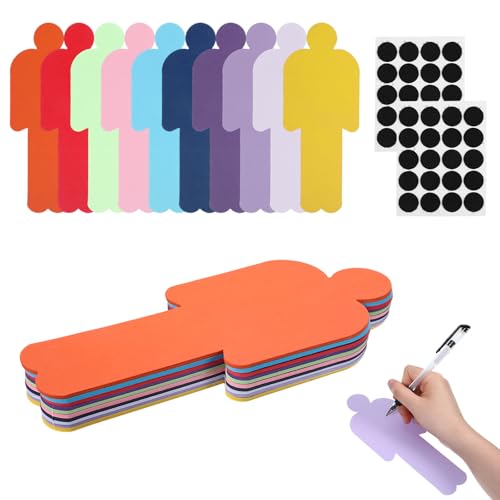 100 Stück Moderationskarten Set mit 80 Paare Klebeaufkleber, 20 X 8 cm Mensch Karteikarten Bunt, 10 Farben Lernkarten für Moderationskoffer Büro Schule Präsentation 100 Stück Moderationskarten Set mit 80 Paare Klebeaufkleber, 20 X 8 cm Mensch Karteikarten Bunt, 10 Farben Lernkarten für Moderationskoffer Büro Schule Präsentation von Chanumetal