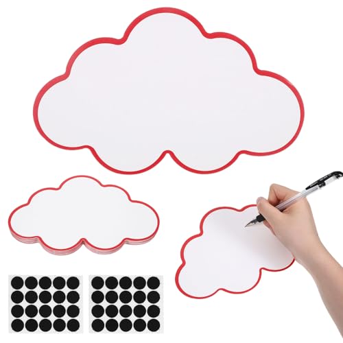 100 Stück Wolken Moderationskarten Set mit 80 Paare Klebeaufkleber, 20 X 8 cm Karteikarten Bunt, 10 Farben Lernkarten für Moderationskoffer Büro Schule Präsentation 100 Stück Wolken Moderationskarten Set mit 80 Paare Klebeaufkleber, 20 X 8 cm Karteikarten Bunt, 10 Farben Lernkarten für Moderationskoffer Büro Schule Präsentation von Chanumetal