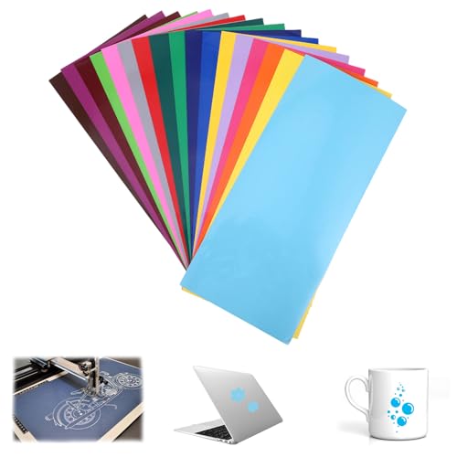 15stk Vinyl Plotterfolie Selbstklebend für Cricut Schneideplotter, Plotterfolie Textil, Vinylfolie Plotter Zubehör, Flockfolie Plotter Textil, Folie Selbstklebend 15stk Vinyl Plotterfolie Selbstklebend für Cricut Schneideplotter, Plotterfolie Textil, Vinylfolie Plotter Zubehör, Flockfolie Plotter Textil, Folie Selbstklebend von Chanumetal