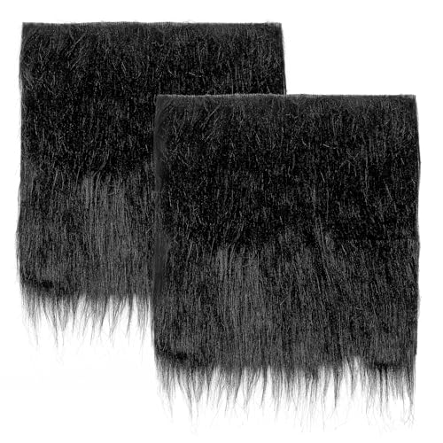 2 Stück Kunstfell Meterware, 60x40cm Schwarz Kunstfell Zum Basteln, Faux Fur Fabric für Sitzkissen, Stuhlbezüge, Böden, Weihnachtsdeko Plüschstoff 2 Stück Kunstfell Meterware, 60x40cm Schwarz Kunstfell Zum Basteln, Faux Fur Fabric für Sitzkissen, Stuhlbezüge, Böden, Weihnachtsdeko Plüschstoff von Chanumetal