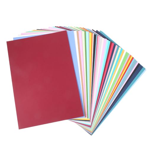 49 Pcs Tonpapier A4 Bunt in 20 Farben, 230 g/m² Bastelpapier Bunt Din A4 Papier, Dickes Bastelkarton Buntes Papier Tonkarton für DIY Origami und Bastelprojekte (40) von Chanumetal