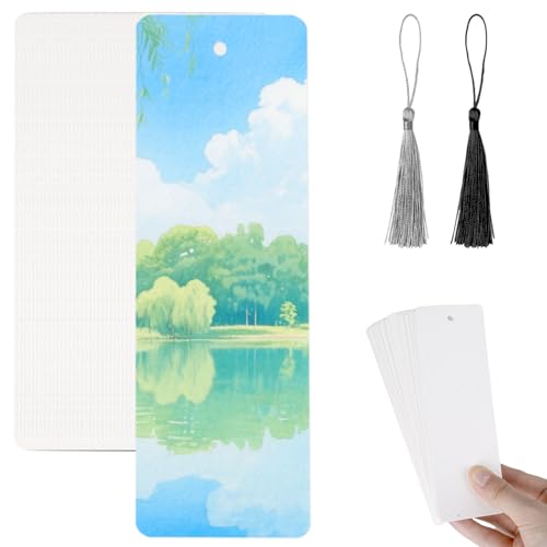 50 Stück Aquarellpapier Postkarten & 50 Stück Quasten, 15 x 5cm Aquarell Postkarten Blanko 300g, Watercolor Paper für DIY Lesezeichen Wasserfarben GrußKarten 50 Stück Aquarellpapier Postkarten & 50 Stück Quasten, 15 x 5cm Aquarell Postkarten Blanko 300g, Watercolor Paper für DIY Lesezeichen Wasserfarben GrußKarten von Chanumetal