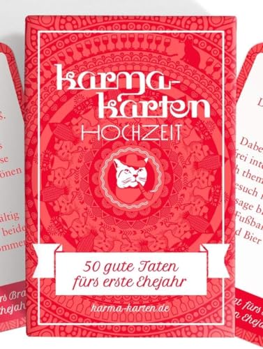 Chaoskarten Karmakarten Hochzeit – 50 gute Taten fürs erste Ehejahr–Hochzeitsgutscheine Hochzeitsspiel von Chaoskarten