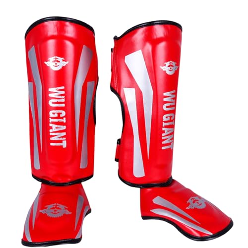 Chaoyilian Muay Thai SchienbeinschüTzer,Kickboxen shin Guards,Schienbeinschoner FüR Kampfsport Training,Shin Guards Muay Thai,Unisex,Stoßdämpfende Sicherheit,Für Boxe,Muay Thai,Kickboxen,Karate von Chaoyilian