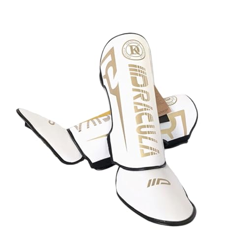 Chaoyilian Muay Thai Schienbeinschutz,Shin Guards Muay Thai,Schienbeinschoner Kickboxen Training,Spann Schienbeinschoner,Boxen Schienbeinschoner,Unisex,Fußschoner,Für Kickboxen Training,Sparring von Chaoyilian