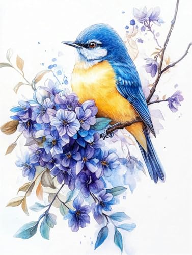 Chaozhirui DIY Kreuzstich-Stickset Waterside Birds Kreuzstichset Waldszene Kreuzstich-Set aus Baumwolle, 11CT-40X50CM von Chaozhirui