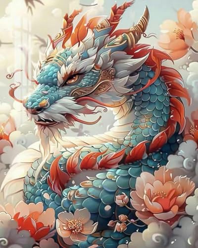 Gestempeltes Kreuzstich-Set, mythischer Drache, 11 CT, fortgeschrittenes, beliebtes, gedrucktes Stickset, Musterdruck, einfaches Stickset für Anfänger, DIY-Handwerk, Heimdekoration, , 40 x 50 cm Gestempeltes Kreuzstich-Set, mythischer Drache, 11 CT, fortgeschrittenes, beliebtes, gedrucktes Stickset, Musterdruck, einfaches Stickset für Anfänger, DIY-Handwerk, Heimdekoration, , 40 x 50 cm von Chaozhirui