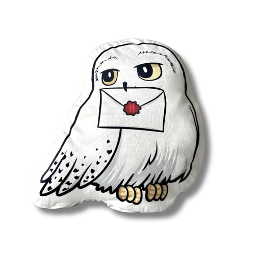Character World Deko-Kissen 40x36 cm Eule Hedwig für Kinder & Teenager, weich, kuschelig, 3D Kissen Form, perfekt als Kuscheltier für Fans (Harry Potter) von Character World