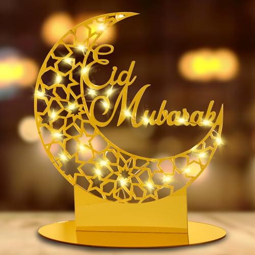 Ramadan Deko, LED Lampe Ramadan Dekoration Eid Mubarak Dekoration, Acryl Ramadan Mubarak Dekoration Islamische Deko, Mond Sterne LED Muslim Nachtlicht Ramadan Laterne Islamische Ramadan Geschenke Ramadan Deko, LED Lampe Ramadan Dekoration Eid Mubarak Dekoration, Acryl Ramadan Mubarak Dekoration Islamische Deko, Mond Sterne LED Muslim Nachtlicht Ramadan Laterne Islamische Ramadan Geschenke von Charfia