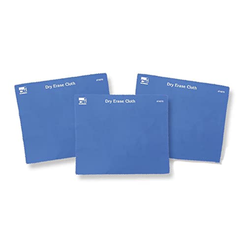 Charles Leonard Mehrzweck-Tuch-Radiergummi, Reinigungstuch für Whiteboards, Glas und elektronische Bildschirme, 17,8 x 19,9 cm, blau, 10er-Pack (74570) von Charles Leonard