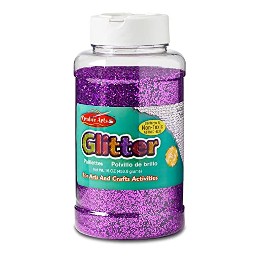 Creative Arts by Charles Leonard Glitzer-Flasche, 473 ml, Violett (41160) von Charles Leonard