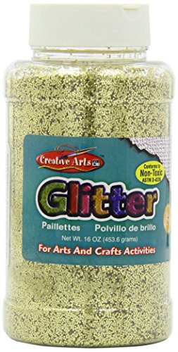 Creative Arts by Charles Leonard Glitzer-Flasche, 473 ml, goldfarben (41170) von Charles Leonard