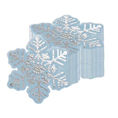 CharmBurst 40 Stück Weihnachtsservietten Mit Schneeflockenmotiv, Festliche Weihnachtskranz Servietten, Tischdeko Weihnachten, Partygeschirr, Seidenpapier von CharmBurst