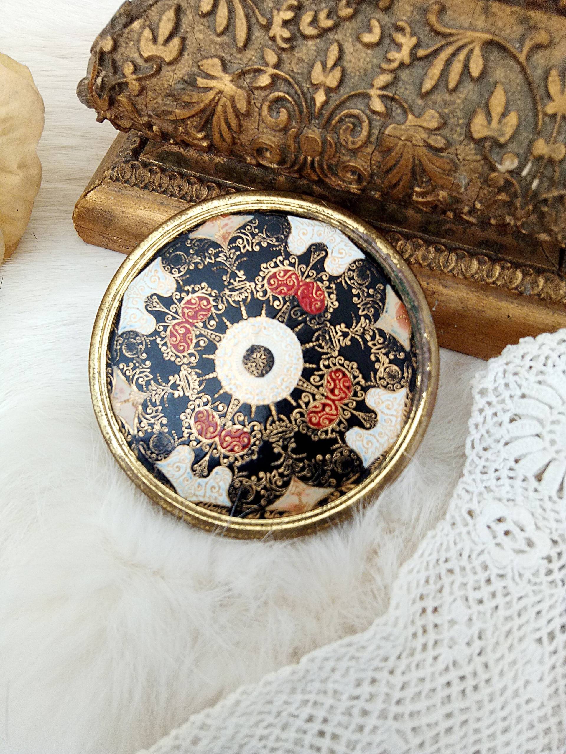 Antique French Compact, Powder Tin, Boudoir, Bohemian....charmant Antique French Compact, Powder Tin, Boudoir, Bohemian....charmant von CharmantCharmant