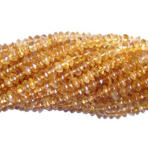 Charming Beads Citrin Perlen Goldfarben Rondelle Approx 3-5mm Strang Von 80+ von Charming Beads