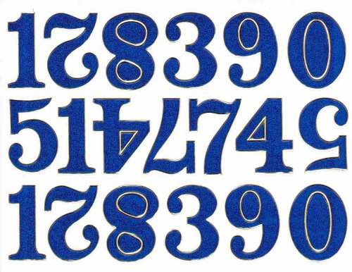 Charo Blau Zahlen Nummern Aufkleber Ziffer 28 mm hoch 1 Blatt 135 mm x 100 mm Sticker Basteln Kinder Party Metallic-Look Charo Blau Zahlen Nummern Aufkleber Ziffer 28 mm hoch 1 Blatt 135 mm x 100 mm Sticker Basteln Kinder Party Metallic-Look von Charo