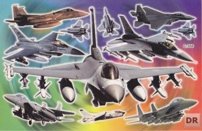 Charo Fleugzeug Jet Kampfjet Aufkleber 11-teilig 1 Blatt 270 mm x 180 mm Sticker Basteln Kinder Party Charo Fleugzeug Jet Kampfjet Aufkleber 11-teilig 1 Blatt 270 mm x 180 mm Sticker Basteln Kinder Party von Charo