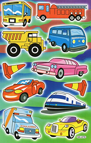 Charo Flugzeug LKW Autos Bus Eisenbahn Aufkleber 12-teilig 1 Blatt 270 mm x 180 mm Sticker Basteln Kinder Party Charo Flugzeug LKW Autos Bus Eisenbahn Aufkleber 12-teilig 1 Blatt 270 mm x 180 mm Sticker Basteln Kinder Party von Charo