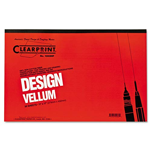 Clearprint CHA10001416 Nicht erhältlich 10001416 Design-Pergamentpapier, 7,3 kg, Weiß, 11 x 17, 50 Blatt pro Block, Papier, 11" x 17" Clearprint CHA10001416 Nicht erhältlich 10001416 Design-Pergamentpapier, 7,3 kg, Weiß, 11 x 17, 50 Blatt pro Block, Papier, 11" x 17" von Chartpak