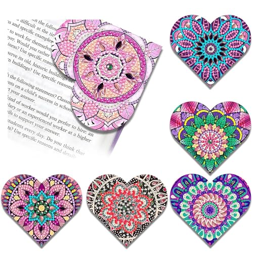 CharySim 6 Stück Diamond Painting Lesezeichen Diamant Painting Kinder Geschenkideen Mädchen 6-14 Jahre Teenager Bastelset Erwachsene Basteln Mädchen 7 8 9 10 11 12 Jahre Geburtstagsgeschenke Herzform CharySim 6 Stück Diamond Painting Lesezeichen Diamant Painting Kinder Geschenkideen Mädchen 6-14 Jahre Teenager Bastelset Erwachsene Basteln Mädchen 7 8 9 10 11 12 Jahre Geburtstagsgeschenke Herzform von CharySim