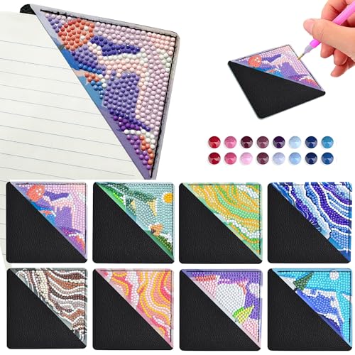 Diamond Painting Landschaft Lesezeichen Berge und Meer Lesezeichen Personalisierte Kristall Bookmark Set Art Craft Kit Erwachsene Kinder Basteln Mädchen 6 7 8 9 10 11 12 Jahre Mädchen Geschenke von CharySim