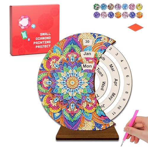 CharySim 1 Stück Diamond Painting Kalender Diamant Painting Kinder Geschenkideen Mädchen 6-14 Jahre Teenager Bastelset Erwachsene Basteln Mädchen 7 8 9 10 11 12 Jahre Geburtstagsgeschenke Sonnenblume von CharySim