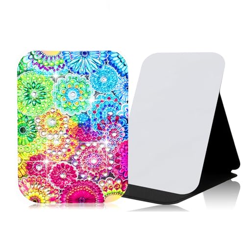 CharySim 4 Stück Diamond Painting Spiegel Diamant Painting Kinder Geschenkideen Mädchen 6-14 Jahre Teenager Bastelset Erwachsene Basteln Mädchen 7 8 9 10 11 12 Jahre Geburtstagsgeschenke von CharySim