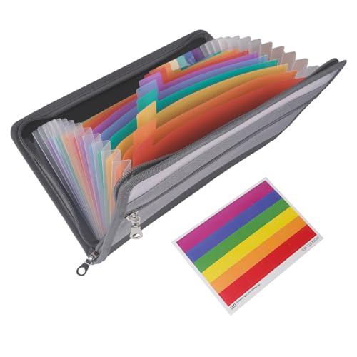 Fächermappe A5, Dokumentenmappe, Mappen Mappe A5 Ordner mit Fächern, Bunte Innenseiten, Geeignet zur Aufbewahrung von Schecks, Rechnungen, Quittungen, Tickets, Coupon Fächermappe A5, Dokumentenmappe, Mappen Mappe A5 Ordner mit Fächern, Bunte Innenseiten, Geeignet zur Aufbewahrung von Schecks, Rechnungen, Quittungen, Tickets, Coupon von ChauLanBow