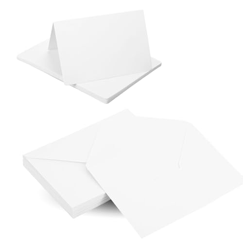 Klappkarten Blanko mit Umschlag, 80er Set Faltkarten mit Umschlag, Geburtstagskarten Set, Blanko Karten zum Selbstgestalten, PostkartenBlanko für Einladungskarten Hochzeit und Grußkarten Klappkarten Blanko mit Umschlag, 80er Set Faltkarten mit Umschlag, Geburtstagskarten Set, Blanko Karten zum Selbstgestalten, PostkartenBlanko für Einladungskarten Hochzeit und Grußkarten von ChauLanBow