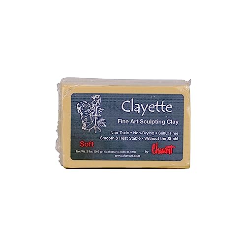 Chavant Clayette Soft Ton, Modellierton, hitzestabil, schwefelfrei, cremé, 0,91kg Chavant Clayette Soft Ton, Modellierton, hitzestabil, schwefelfrei, cremé, 0,91kg von Chavant