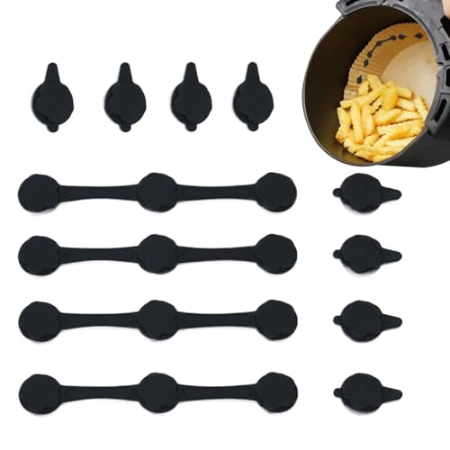 Chdnhe Luftfritteuse Magnethalter Silikon | Magnetverschluss Für Heißluftfritteusen - 4 Stücke Küchenhelfer Sicher Für Hausbäcker Familienpicknick Hochzeitsempfang von Chdnhe