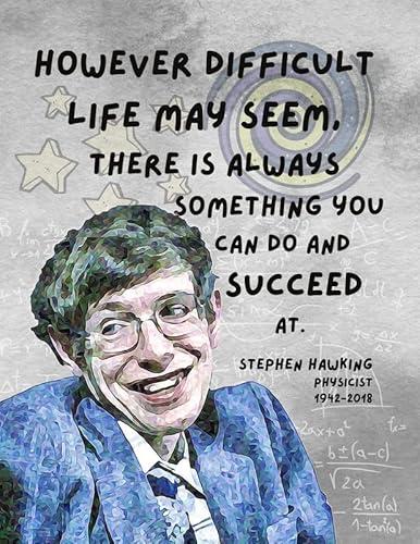 Stephen Hawking Poster | 30,5 x 45,7 cm inspirierende motivierende Lernposter für Klassenzimmer, tolle Geschenkidee für Lehrer | P1005 Stephen Hawking Poster | 30,5 x 45,7 cm inspirierende motivierende Lernposter für Klassenzimmer, tolle Geschenkidee für Lehrer | P1005 von Check6