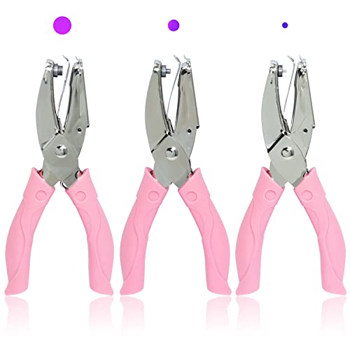 CheeMuii 3 Stück Metall Handheld Papierstanzer Einzelloch Tag Stanzer Set mit Kunststoffgriff für Herz Kreis Stern Löcher für DIY Handwerk Tags CheeMuii 3 Stück Metall Handheld Papierstanzer Einzelloch Tag Stanzer Set mit Kunststoffgriff für Herz Kreis Stern Löcher für DIY Handwerk Tags von CheeMuii