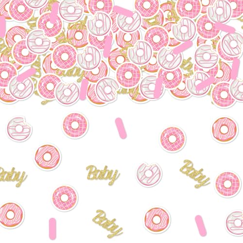 Cheereveal 200 Stück Donut-Konfetti für Babypartys, rosa Donut-bedruckte Papierstreuungen, Dessert-Zeit, Wachstumsthema, Geburtstag, Tischdekoration, Partyzubehör Cheereveal 200 Stück Donut-Konfetti für Babypartys, rosa Donut-bedruckte Papierstreuungen, Dessert-Zeit, Wachstumsthema, Geburtstag, Tischdekoration, Partyzubehör von Cheereveal