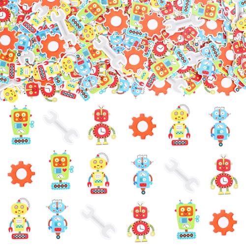 Cheereveal 200 Stück Roboter Tisch Konfetti für Jungen - Roboter Thema Dessert Tisch Scatters, Roboter Thema Geburtstagsfeier Baby Shower Dekorationen Cheereveal 200 Stück Roboter Tisch Konfetti für Jungen - Roboter Thema Dessert Tisch Scatters, Roboter Thema Geburtstagsfeier Baby Shower Dekorationen von Cheereveal