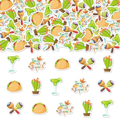 Cheereveal 200 Stück Tacos und Tequila Konfetti, Taco Tuesday Cinco De Mayo Partydekorationen, mexikanischer Karneval, Fiesta, Geburtstagsparty-Zubehör Cheereveal 200 Stück Tacos und Tequila Konfetti, Taco Tuesday Cinco De Mayo Partydekorationen, mexikanischer Karneval, Fiesta, Geburtstagsparty-Zubehör von Cheereveal