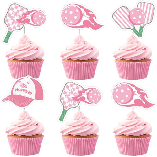 Cheereveal 36 Stück rosa Pickleball Cupcake Topper für Mädchen Frauen, Pickleball Schläger Cupcake Picks, Ruhestand Sport Thema Geburtstag Baby Dusche Party Dekoration Zubehör Cheereveal 36 Stück rosa Pickleball Cupcake Topper für Mädchen Frauen, Pickleball Schläger Cupcake Picks, Ruhestand Sport Thema Geburtstag Baby Dusche Party Dekoration Zubehör von Cheereveal