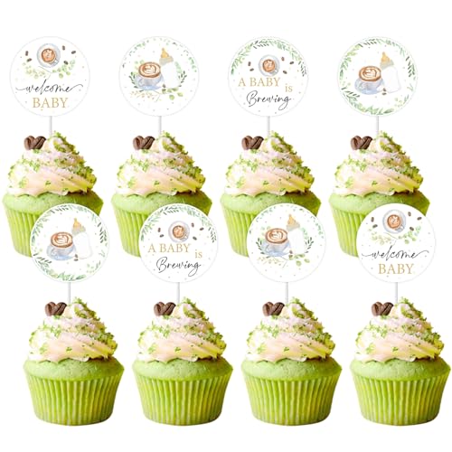 Cheereveal 36 Stücke ein Baby ist brauen Cupcake Toppers - Kaffee Themed Baby Dusche Cupcake Picks, ein Baby ist brauen Kaffee Themed Baby Dusche Geschlecht offenbaren Dekorationen Cheereveal 36 Stücke ein Baby ist brauen Cupcake Toppers - Kaffee Themed Baby Dusche Cupcake Picks, ein Baby ist brauen Kaffee Themed Baby Dusche Geschlecht offenbaren Dekorationen von Cheereveal