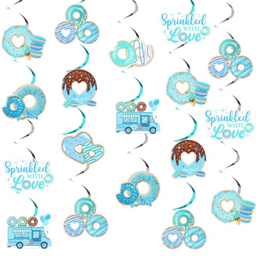 Cheereveal Blaugrüne Donut-Babyparty-Dekorationen, Donut-Hängewirbel, Donut-Dessert-Deckenschlangen, bestreut mit Liebe, Dessert-Zeit, Thema, Geburtstagsparty-Zubehör Cheereveal Blaugrüne Donut-Babyparty-Dekorationen, Donut-Hängewirbel, Donut-Dessert-Deckenschlangen, bestreut mit Liebe, Dessert-Zeit, Thema, Geburtstagsparty-Zubehör von Cheereveal