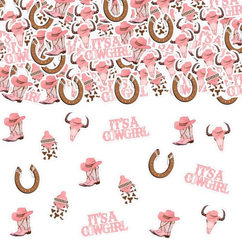 Cheereveal Cowgirl Baby Shower Konfetti - 200 Stück Rosa Es ist ein Cowgirl Tischdekoration, Western Rodeo Bauernhof Tier Thema Geburtstagsfeier Zubehör Cheereveal Cowgirl Baby Shower Konfetti - 200 Stück Rosa Es ist ein Cowgirl Tischdekoration, Western Rodeo Bauernhof Tier Thema Geburtstagsfeier Zubehör von Cheereveal