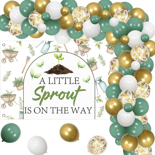 Cheereveal Sprossen Baby Dusche Ballon Girlande Arch Kit, Ein kleiner Spross ist auf dem Weg Hintergrund, Frühling Garten Bauernhof Thema Geschlecht Enthüllen Geburtstagsfeier Dekorationen Cheereveal Sprossen Baby Dusche Ballon Girlande Arch Kit, Ein kleiner Spross ist auf dem Weg Hintergrund, Frühling Garten Bauernhof Thema Geschlecht Enthüllen Geburtstagsfeier Dekorationen von Cheereveal