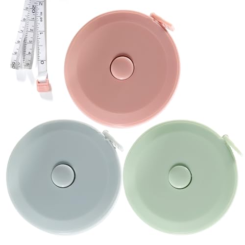 3 Stück Massband Körper, Einziehbares Maßband, Maßband Nähen Körper Schneidermaßband Measuring Tape zum Messen von Länge, zum Messen von Länge, Brust, Taille usw,150cm/60 Zoll 3 Stück Massband Körper, Einziehbares Maßband, Maßband Nähen Körper Schneidermaßband Measuring Tape zum Messen von Länge, zum Messen von Länge, Brust, Taille usw,150cm/60 Zoll von Cheerhom